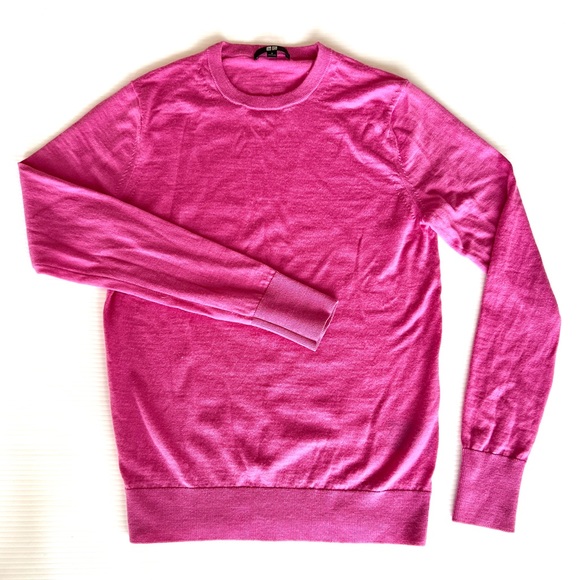 Pink merino wool sweater - Picture 1 of 4